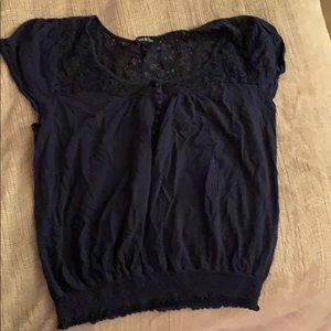 Plus Size Sz 2 Navy Summer Shirt
